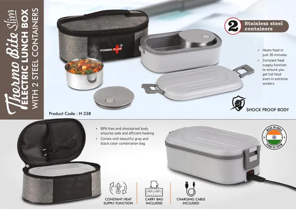 Powerplus_Electric_Lunch_Box_With_2_Stainless_Steel_Containers