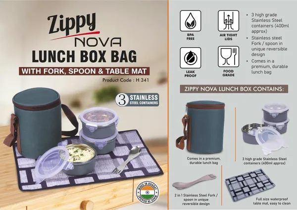 Zippy_Nova_Lunch_Box_Bag_With_Fork_Spoon_&_Table_Mat_3_Stainless_Steel_Containers