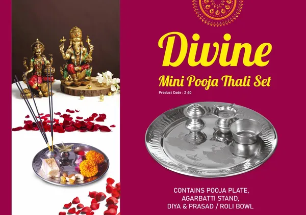 Divine_Mini_Pooja_Thali_Set_Stainless_Steel_Puja_Plate_With_Diya_Agarbatti_Stand_&_Prasad_Bowl