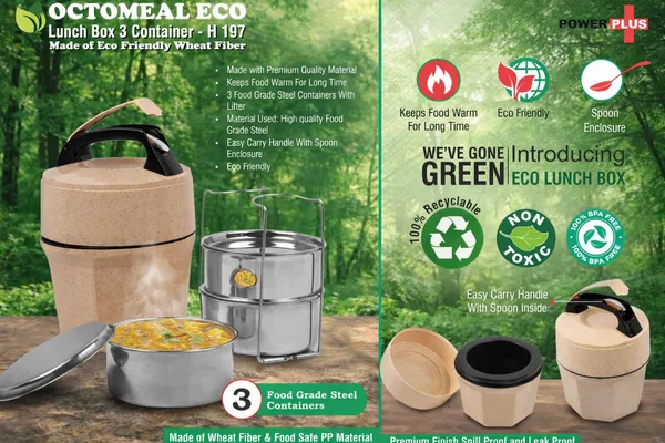 Octomeal_EcoFriendly_Wheat_Fiber_Lunch_Box_3_Container_Set_With_Spoon