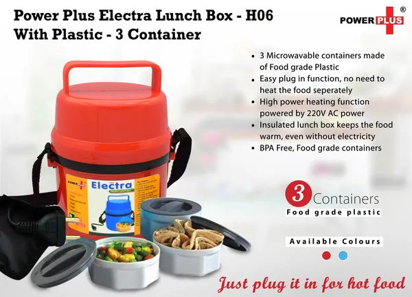 Power_Plus_Electra_Electric_Lunch_Box_H06_With_3_Plastic_Containers