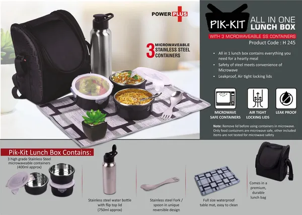 Powerplus_PikKit_All_In_One_Lunch_Box_With_3_Microwaveable_Stainless_Steel_Containers