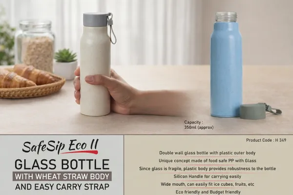 Safesip_Eco_Ii_Glass_Bottle_With_Wheat_Straw_Body_And_Easy_Carry_Strap