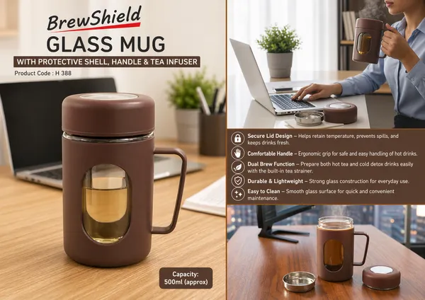 Brewshield_Glass_Mug_With_Protective_Shell_Handle_&_Tea_Infuser