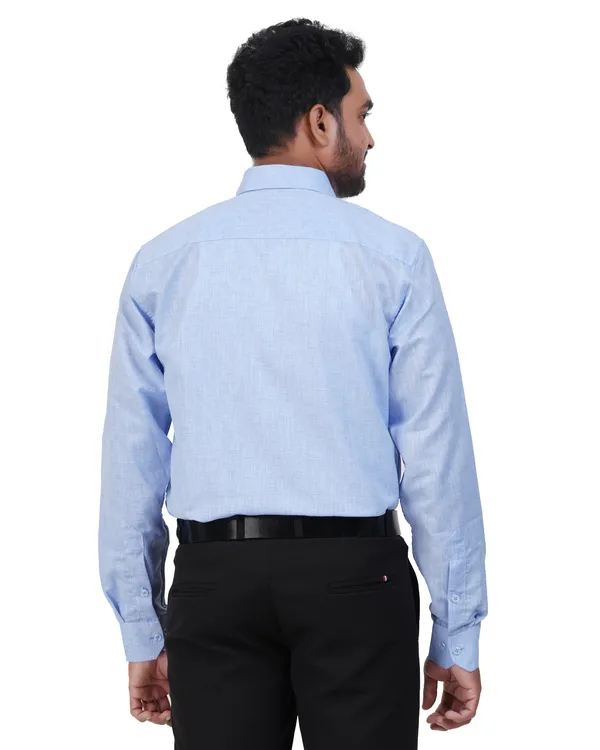 Light_Blue_Linen_Cotton_Shirt_For_Men