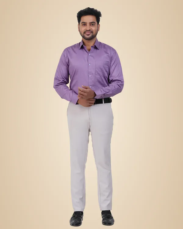 Light_Purple__Satin_Cotton_Shirt_For_Men