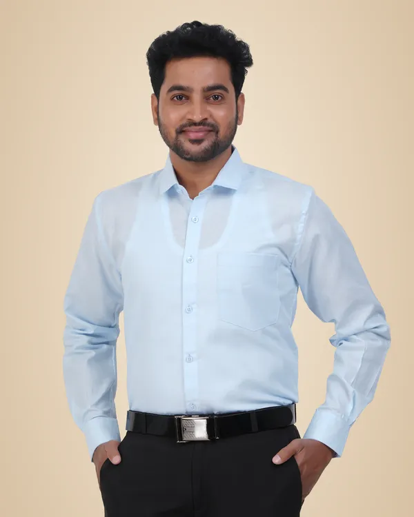 Light_Blue_Cotton_Shirt_For_Men