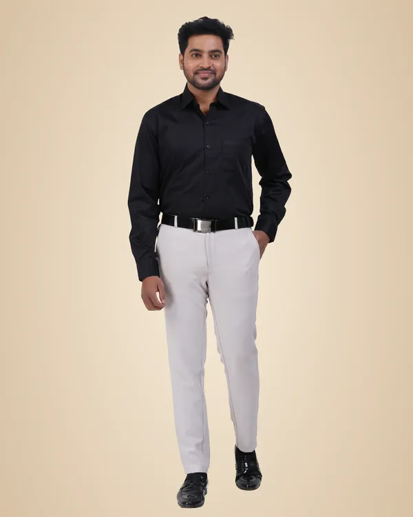 Black_Satin__Cotton_Shirt_For_Men