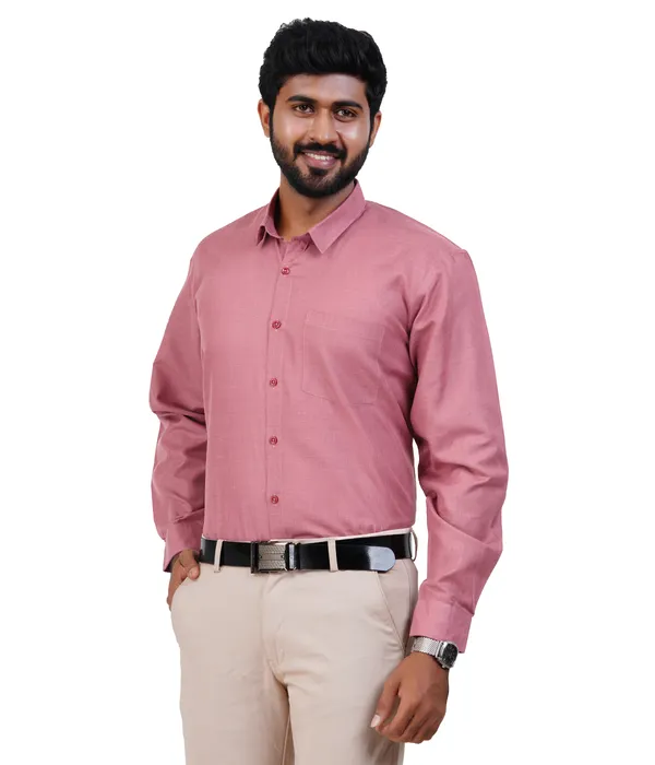 Pink_Cotton_Shirt_For_Men