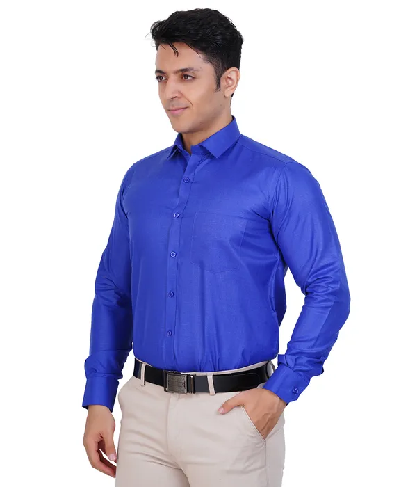 Royal_Blue_Cotton_Shirt_For_Men
