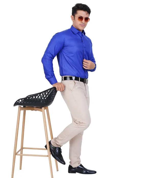 Royal_Blue_Cotton_Shirt_For_Men