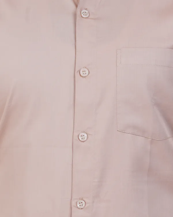 Beige_Satin__Cotton_Shirt_For_Men