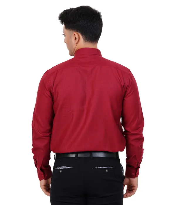 Maroon_Cotton_Shirt_For_Men