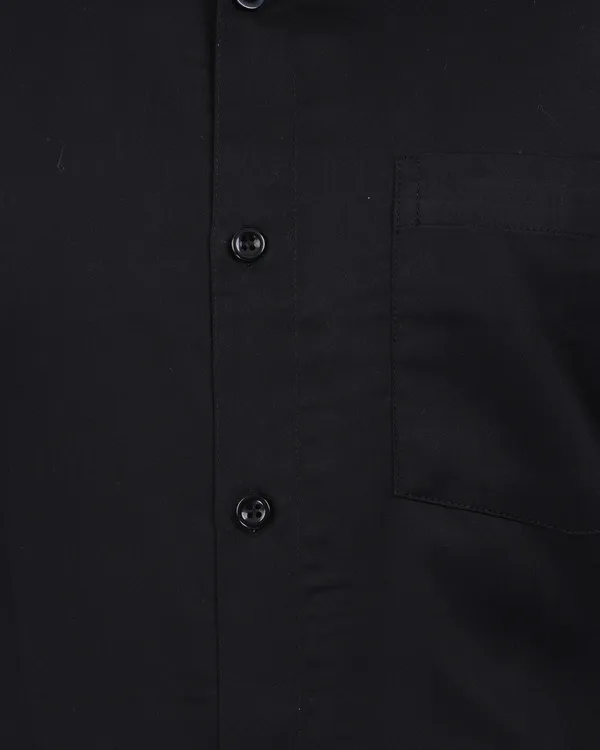 Black_Satin__Cotton_Shirt_For_Men