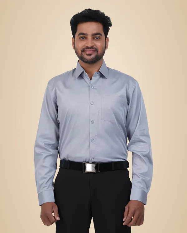 Grey_Satin_Cotton_Shirt_For_Men