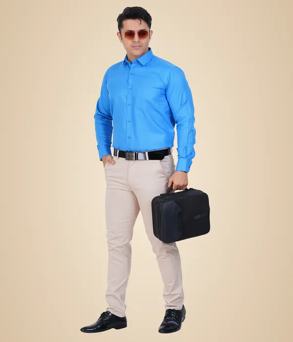 Blue_Cotton_Shirt_For_Men