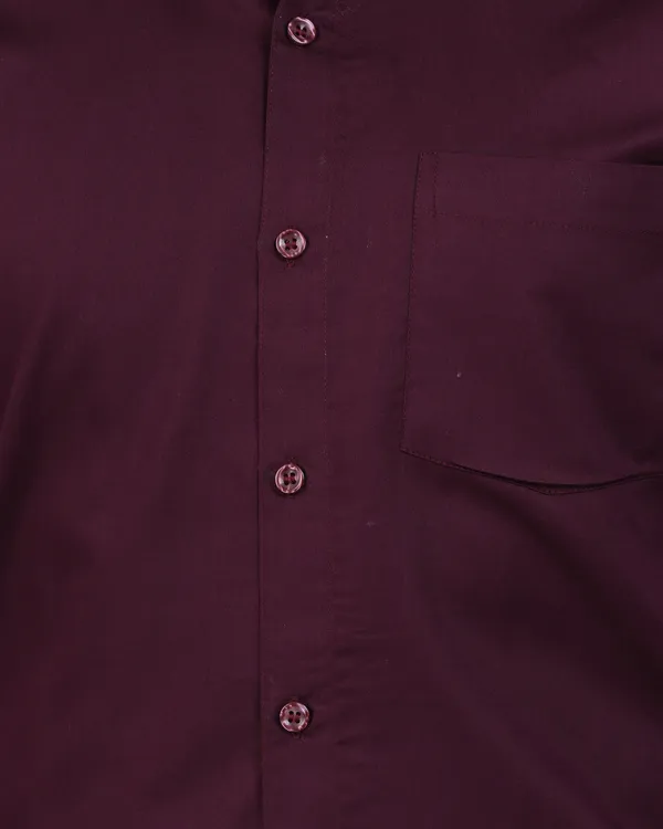 Maroon_Satin__Cotton_Shirt_For_Men