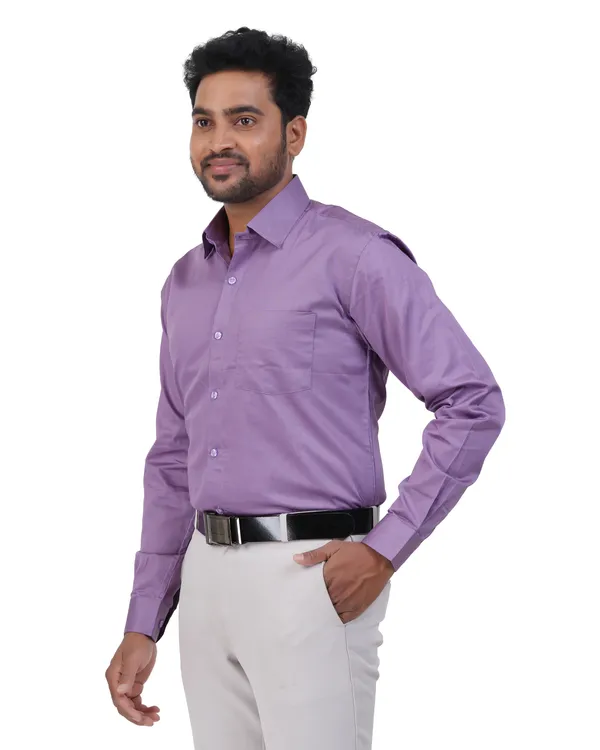 Light_Purple__Satin_Cotton_Shirt_For_Men