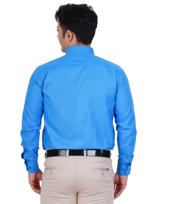 Blue_Cotton_Shirt_For_Men