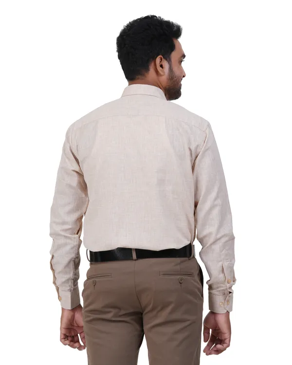 Beige_Linen__Cotton_Shirt_For_Men
