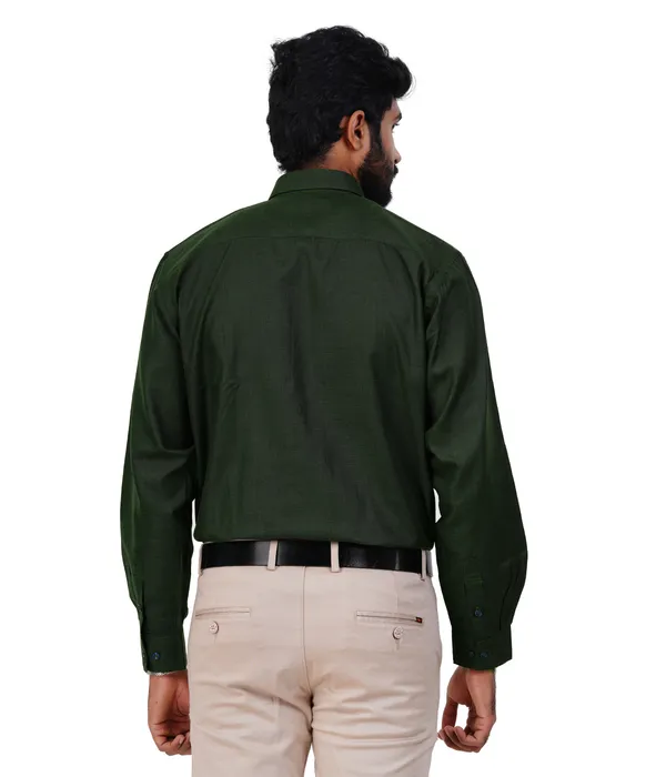 Dark_Green_Cotton_Shirt_For_Men