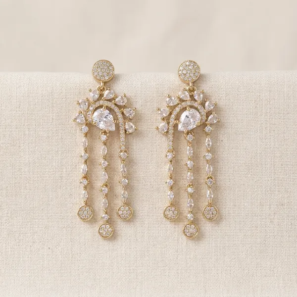 Gold_Toned_Elegant_Chandelier_Earrings_With_Crystal_Embellishments