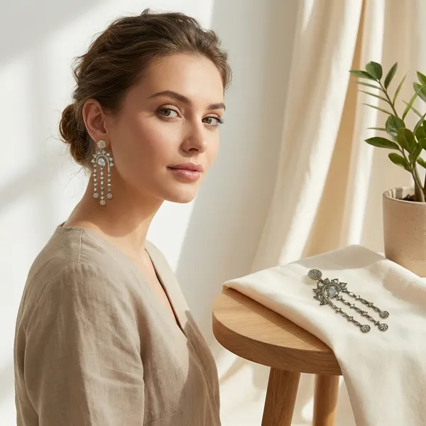 Gold_Toned_Elegant_Chandelier_Earrings_With_Crystal_Embellishments