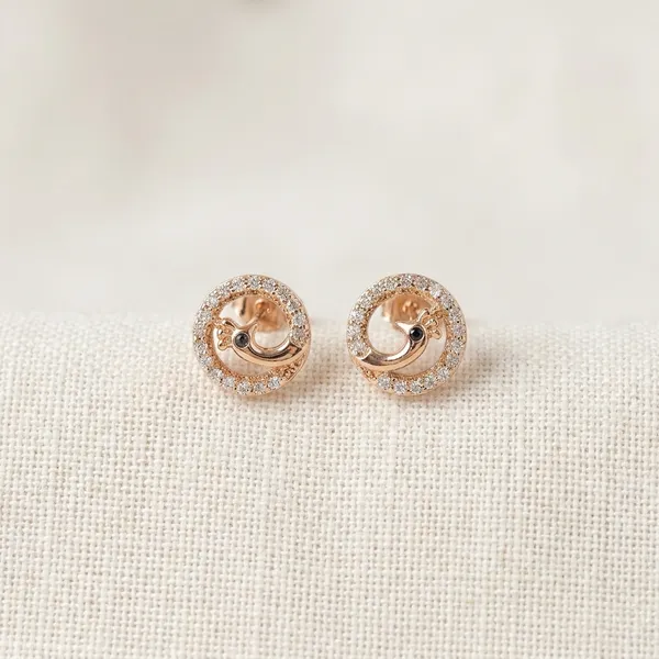 Rose_Gold_Tone_Crystal_Flower_Stud_Earrings