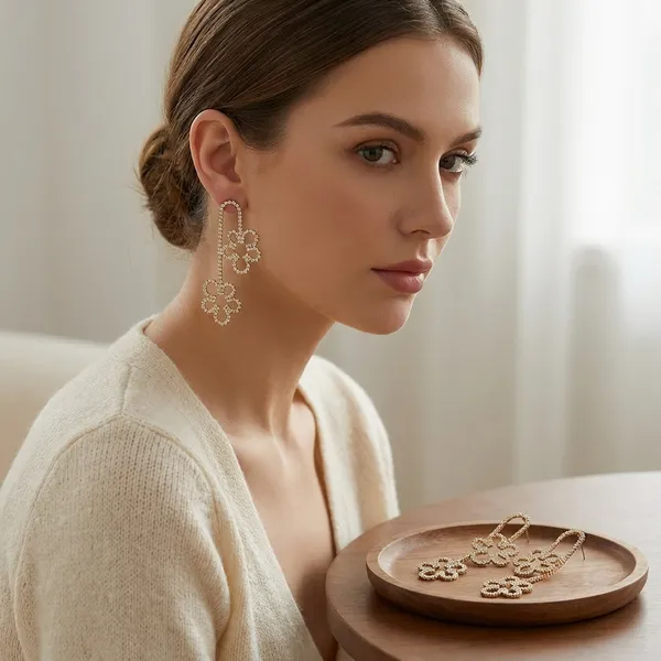 Rose_Gold_Elegant_Floral_Crystal_Drop_Earrings