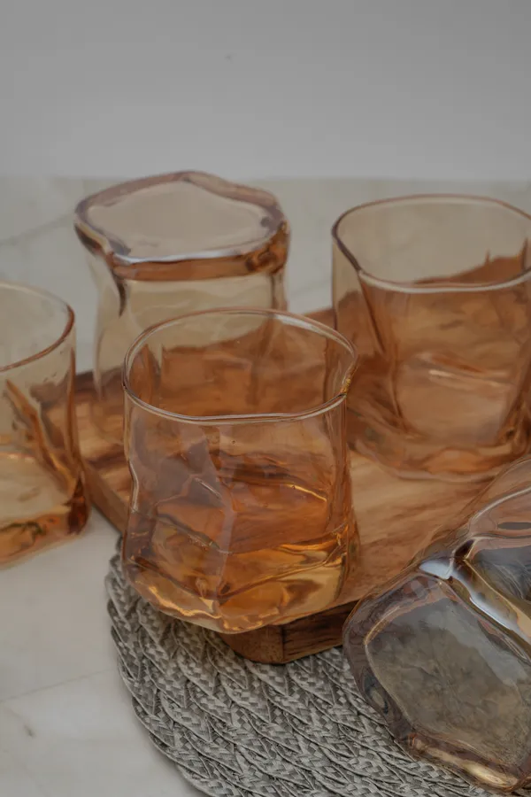 Sculpted_Amber_Wave_Whiskey_Glass_Set_Of_6_300Ml