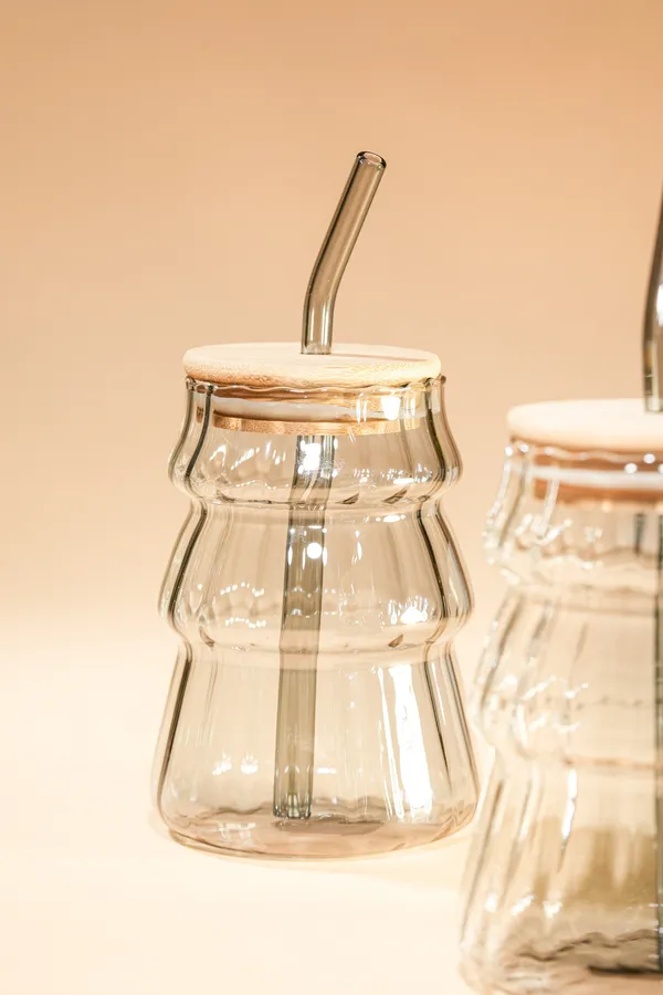 Smoke_Ripple_Glass_Tumbler_With_Wooden_Lid_Glass_Straw_Set_Of_2_480Ml
