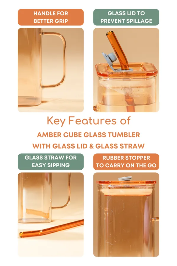 Amber_Cube_Glass_Tumbler_With_Glass_Lid_Glass_Straw_Set_Of_2_380Ml