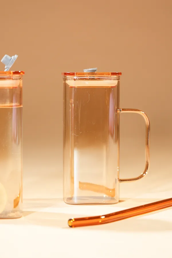 Amber_Cube_Glass_Tumbler_With_Glass_Lid_Glass_Straw_Set_Of_2_380Ml