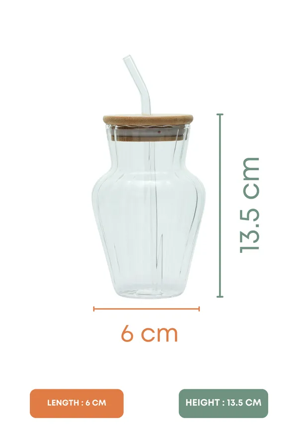 Vase_Glass_Tumbler_With_Wooden_Lid_Glass_Straw_Set_Of_2_450Ml