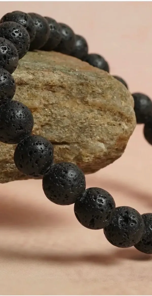 Black_Certified_Natural_Lava_Stone_Bracelet_For_Unisex_(Pack_of_2)