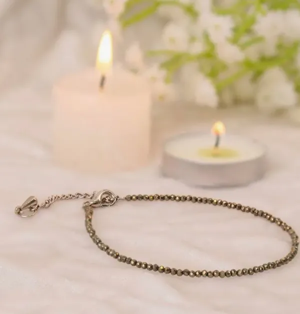 Gold_Raw_Natural_Pyrite_Stone_Pyrite_Anklet_For_Women