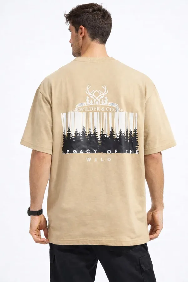 Beige_Legacy_of_The_Wild_Printed_Cotton_T-Shirt_For_Men