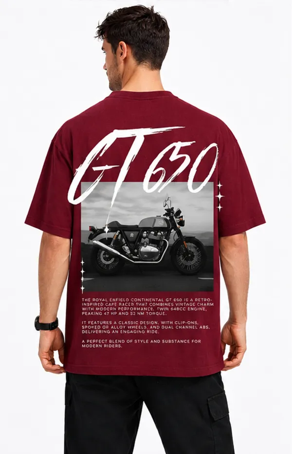 Maroon_GT_650_Printed_Cotton_T-Shirt_For_Men