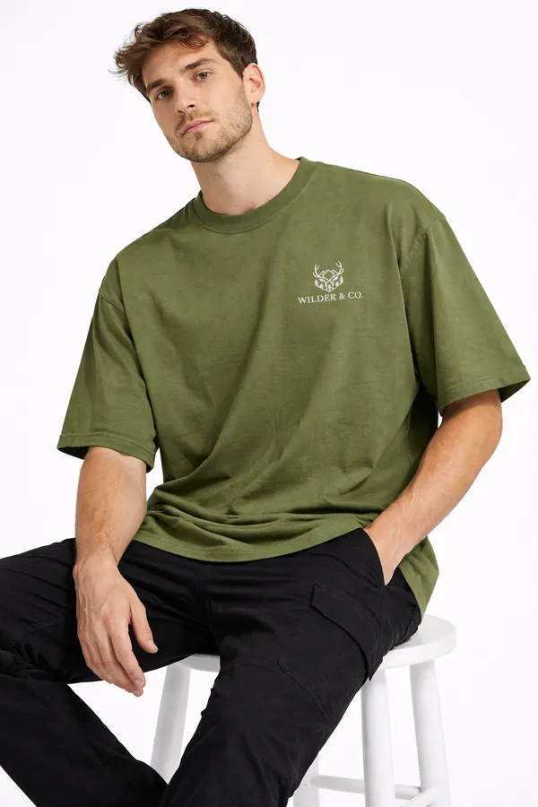 Army_Green_GT_650_Printed_Cotton_T-Shirt_For_Men