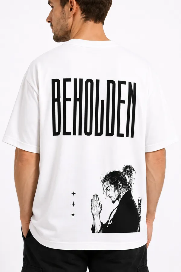 White_Beholden_Printed_Cotton_T-Shirt_For_Men