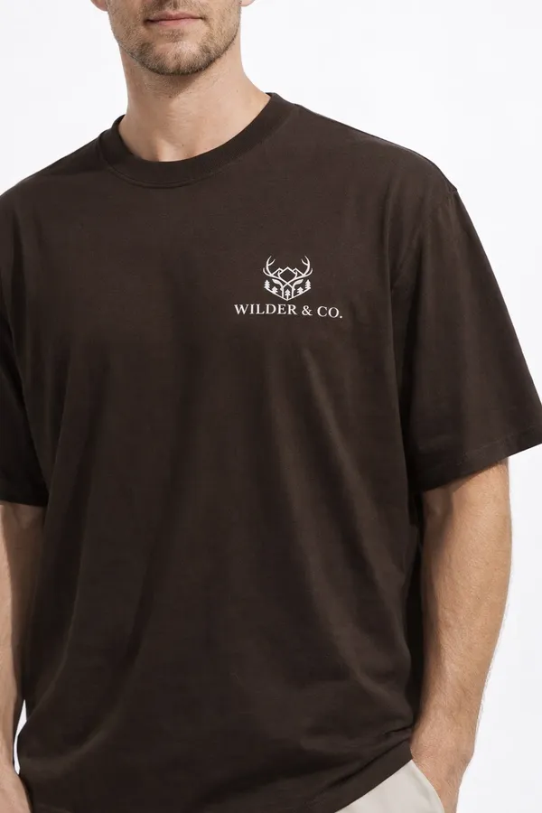Dark_Brown_Obliterate_Printed_Cotton_T-Shirt_For_Men