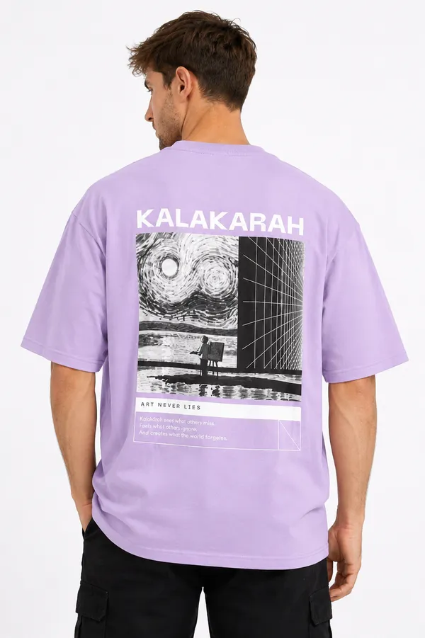 Lavender_Kalakarah_Printed_Cotton_T-Shirt_For_Men