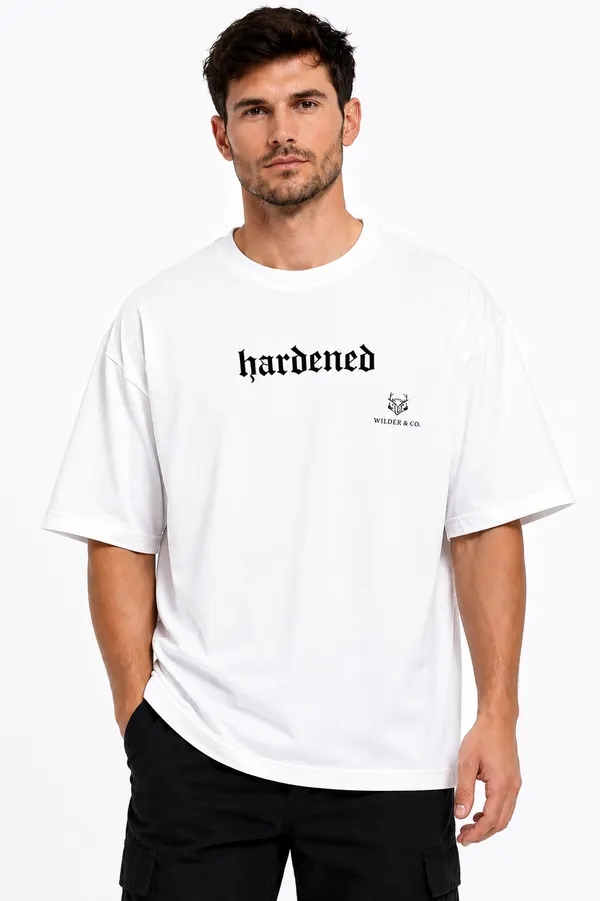 White_Hardened_Printed_Cotton_T-Shirt_For_Men