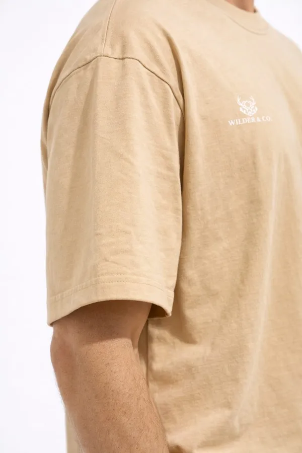 Beige_Kalakarah_Printed_Cotton_T-Shirt_For_Men