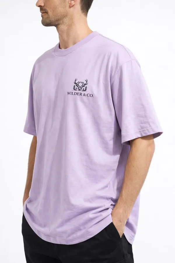 Lavender_Beholden_Printed_Cotton_T-Shirt_For_Men