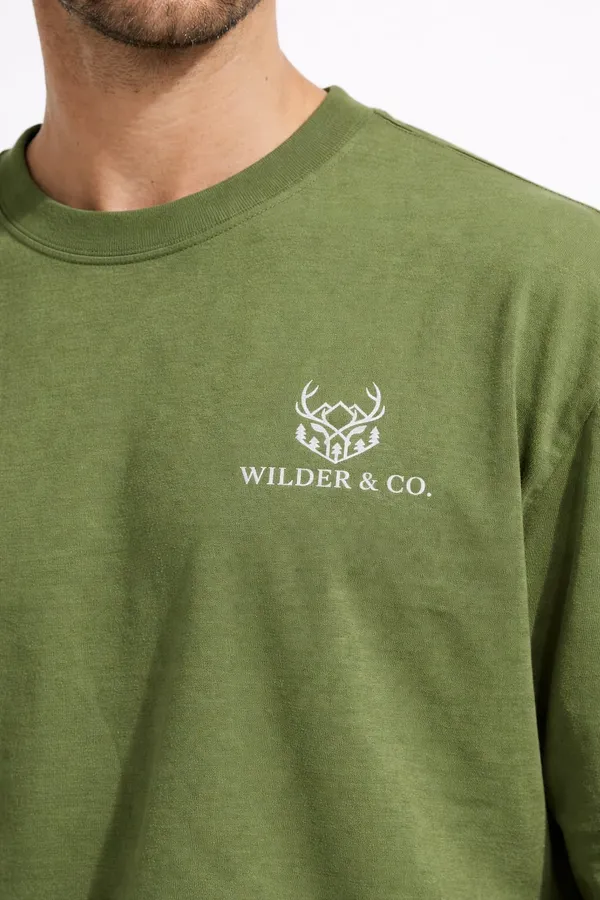 Army_Green_Beholden_Printed_Cotton_T-Shirt_For_Men
