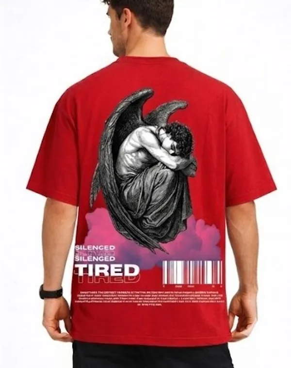 Red_Silenced_Printed_Cotton_T-Shirt_For_Men