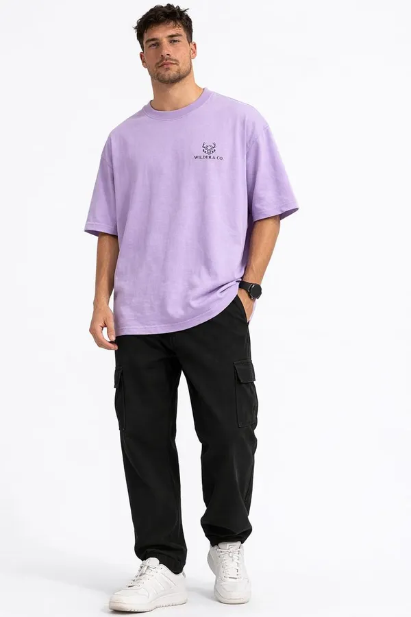 Lavender_Cotton_T-Shirt_For_Men