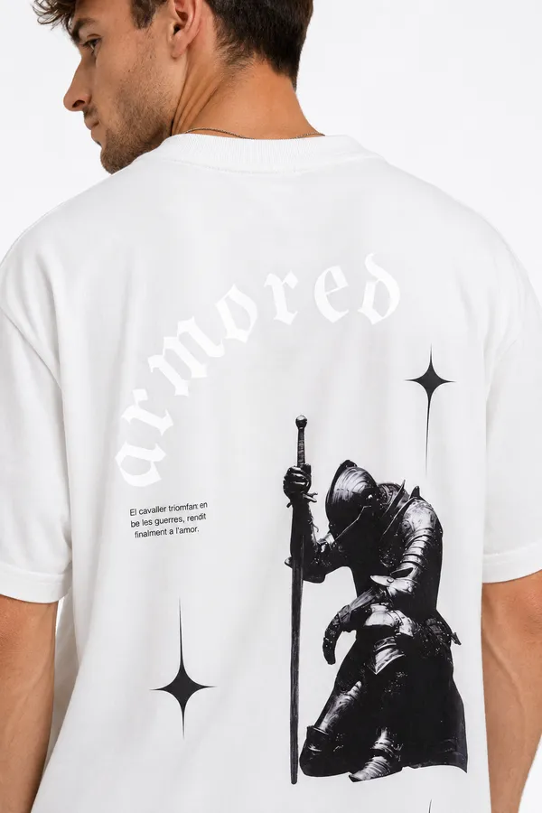 White_Armored_Printed_Cotton_T-Shirt_For_Men