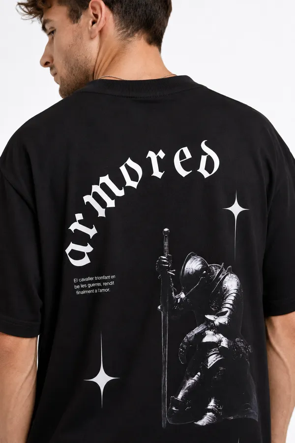 Black_Armored_Printed_Cotton_T-Shirt_For_Men